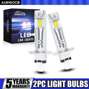 Kit de faros LED H1 bombillas haz alto bajo 10000K súper blanco 30000LM combo 2 piezas - Imagen 1 de 14