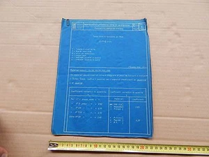 LOTTO FOGLI CON DISEGNI ED APPUNTI 1936 FIAT LAVORAZIONI MECCANICHE - Foto 1 di 5