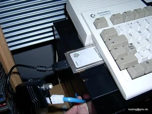 Netzwerkkarte PCMCIA Ethernet Adapter LAN Network Amiga 600/1200 PC-Link-Set - Bild 1 von 1