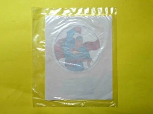 Vintage 1982 DC Comics super SELTEN Bügelbild versiegelt in Beutel 3" Runde Superman  - Bild 1 von 3