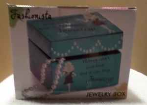 Fashionista Trinket/Jewelry Box NIB $ cant buy Unique Birthday Gift - Picture 1 of 2