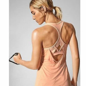 ATHLETA Swift Reach & Restore Support Tank Peach M 8/10 NWT - Picture 1 of 2