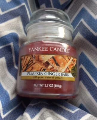 Pumpkin Ginger Bark,Yankee candle,3.7 oz..rare and hard to find, MY LAST ONE - Image 1 of 3