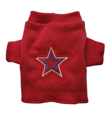 Camiseta tejida roja con estrella perro cachorro mascota camisa ropa XXXS - L Foto 1 de 2