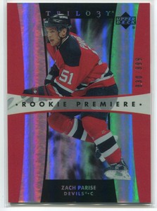 2005-06 Upper Deck Trilogy 198 Zach Parise Rookie 30/999