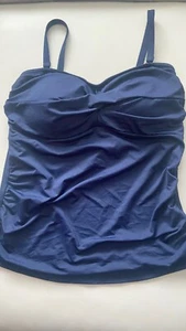 BNWT M&S navy tummy control padded bandeau multiway strapless tankini top 8 - 18 - Picture 1 of 3