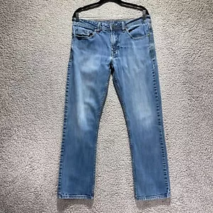 Buffalo Driven X Jeans 32x28.5 Straight Fit Distressed Stretch Mid Rise Denim - Picture 1 of 8
