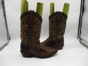 Tony Lama Botas de Vaquero de Cuero Marrón para Hombres Talla 9.5 Estilo D 7902 EE. UU. - Imagen 1 de 11