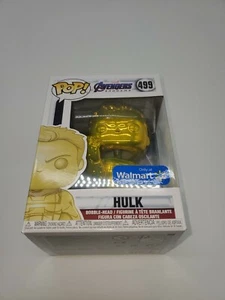 Funko POP Marvel Avengers Endgame Gold Chrome Hulk #499 Walmart Exclusive  - Picture 1 of 3