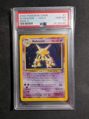 Alakazam 1/130 Base Set 2 Holo PSA 10 - Image 1 of 2