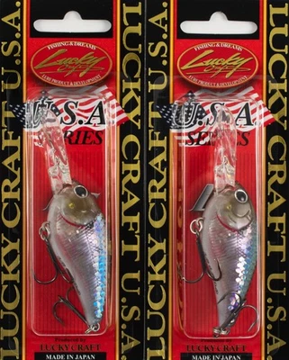 (ЛОТ ИЗ 2)LUCKY CRAFT LC 1.5D-9 1/2 УНЦИЙ LC-1-5D9-722 ЗЕБРА MS GHOST MINNOW E2102 - Изображение 1 из 3