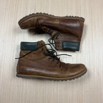 Timberland Talla 9 Mujer Cuero Botas de Senderismo De Colección Y2K Marrón Con Cordones Clásicas Foto 1 de 4