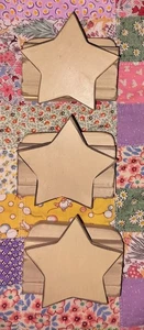 3 abrazaderas para colchas At Home America estrellas de madera casa de campo Shabby Primiti - Imagen 1 de 10