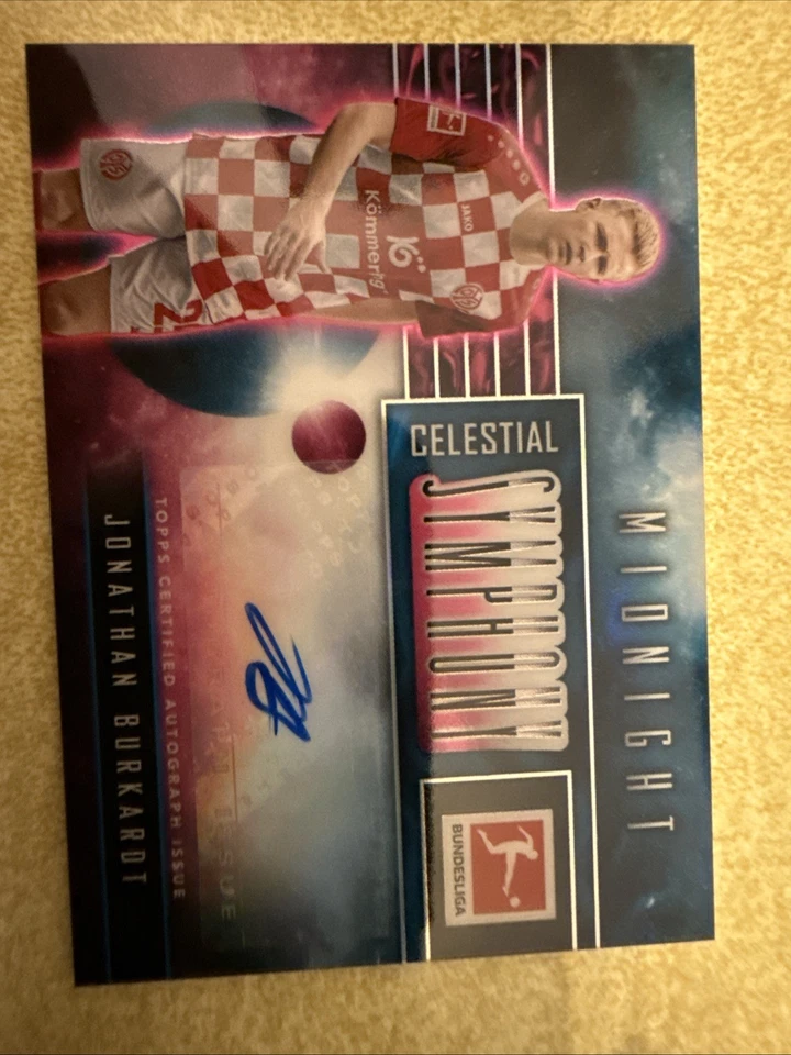 2023-24 Topps Midnight Bundesliga Jonathan Burkardt Celestial Symphony Auto - Image 1 of 2