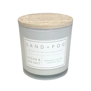 21 oz Ocean Sea Salt Scented Candle 3 Wicks Luxury Air Freshening Jar - Picture 1 of 8