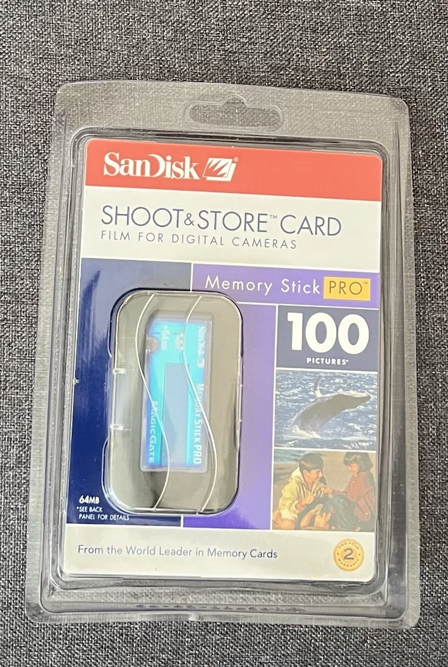 Sandisk 100 Memory Stick PRO 64MB (SDMSS-64-A10) Sealed New -2004 - Image 1 of 2