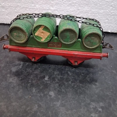 Vintage Hornby O Gauge Castrol Barrel Wagon. Ref TYC14 - Image 1 of 4
