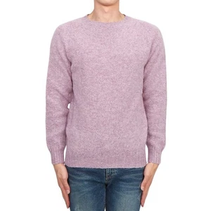 HARLEY OF SCOTLAND Pull en tricot shaggy homme M3834 7 HEATHER ROSE 75794567 - Picture 1 of 8