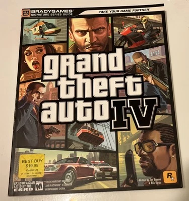 GTA 4 Grand Theft Auto IV BradyGames Official Strategy Guide (08) w/Map GTA IV - Image 1 of 4