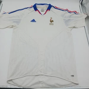 Camiseta de fútbol visitante Adidas vintage Francia 2003 FFF talla mediana - Imagen 1 de 16