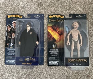 The Noble Collection Bendyfigs Harry Potter And Gollum 7.5” X 2 Figures - Picture 1 of 2