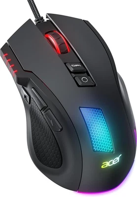 acer Wired Gaming Mouse, 12800 DPI Mouse RGB, 1000Hz Polling Rate, 8...  - Image 1 of 4