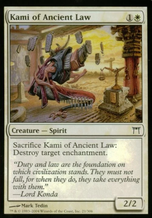 Kami of Ancient Law - Medium Play MTG Champions of Kamigawa - Image 1 of 1