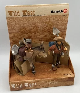 Schleich GOLD PROSPECTOR con DONKEY Wild West Figura 70310 - Foto 1 di 5