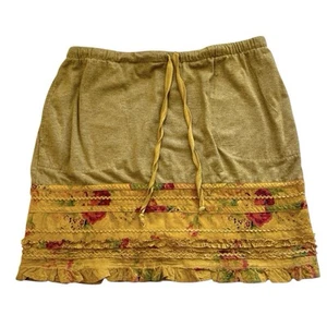 Ivy Jane Floral Drawstring Ruffle Hem Skirt With Pockets USA Women’s Medium - Picture 1 of 10