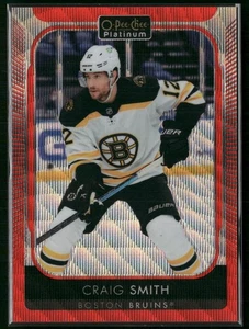 2021-22 O-Pee-Chee Platinum #141 Craig Smith Pee-Chee Platinum - Red Surge - Bild 1 von 2