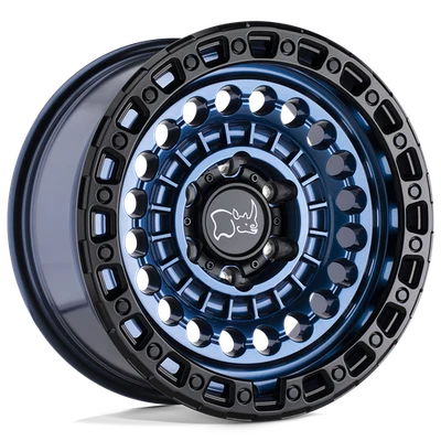 20x9.5 Black Rhino Sentinel Cobalt Blue W/ Black Ring Wheel 8x6.5 (12mm) - Image 1 of 4