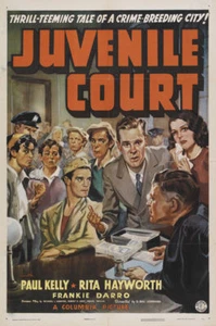 Corte Juvenil Rita Hayworth Vintage Película Cartel Impreso - Imagen 1 de 1
