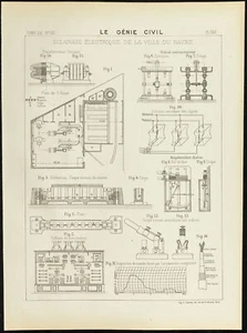 1892 - Iluminación Eléctrica de La Ciudad Del Havre - Plano Antiguo - Imagen 1 de 3