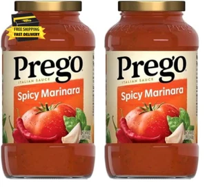 Spicy Marinara Pasta Sauce, 24 Oz Jar (Pack of 2) ⭐️⭐️⭐️⭐️⭐️ - Picture 1 of 8