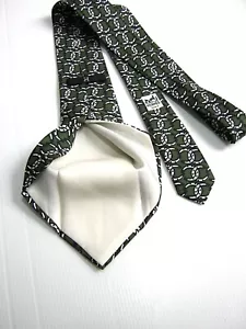 HERMES PARIS RARE RARE 628 TA HORSESHOE Vintage 80 NEW NEW SILK MADE IN FRANCE - Picture 1 of 4
