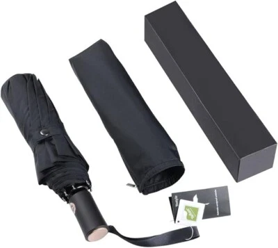 Paraguas de viaje Yostyle, paraguas compacto a prueba de viento para sol y lluvia, 10 costillas apertura automática Foto 1 de 4