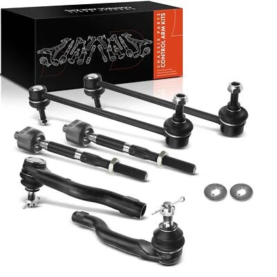 6x Front Stabilizer Bar Link & Tie Rod Ends for Mazda 2 2011-2014 L4 1.5L Front - Image 1 of 4