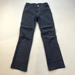 Kuhl Pants Girls Small 7-8 Gray Hiking Cargo Zip Pocket Straight Leg Lightweight - Picture 1 of 15