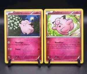 Pokemon Card Clefairy 69/111 70/111 Furious Fists Bundle - Foto 1 di 4