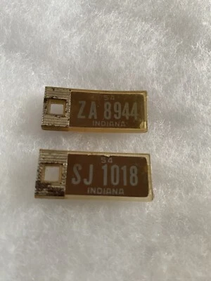 Pair of 1954 Mini DAV license tags. - Image 1 of 2