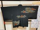 Japanischer Kimono HAORI/100 % Seide, kurze Jacke/Kimono-Kleiderbügel &...