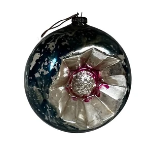 Antique Blown Glass Starburst Colorful Boise Art Fair Christmas Ornament - Picture 1 of 3