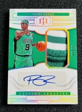 2022-23 Panini National Treasures Lasting Legacies Rajon Rondo Patch Auto /25#Z