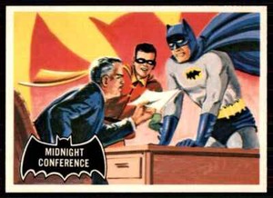 1989 Topps Batman Deluxe Reissue Edition Midnight Conference #4