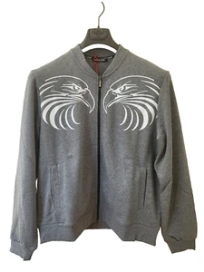ROBERTO CAVALLI SPORTS talla 2XL SUDADERA JUMPER CREMALLERA COMPLETA EAGLE STRETCH NUEVO - Imagen 1 de 10