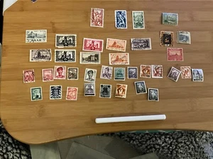 Saar, Saargebiet,Saarpost 1930’s Overprint Germania, Used Lot 37 Stamps - Picture 1 of 11