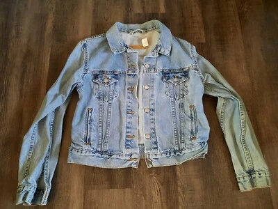 Chaqueta vaquera parche redondo Levi's Motley con lengüeta naranja talla M Foto 1 de 4