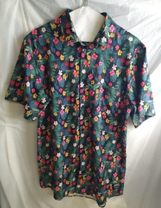 UNISEX WESC Floral print ODEN S/S shirt Men-Small; W- Med Beachy Resort Prep - Picture 1 of 4