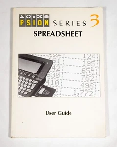 Vintage Psion Series 3 Spreadsheet User's Guide ST533B02 - Picture 1 of 4