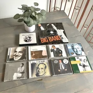 Big Bands CD Collection Dean Martin Jimmy Durante Al Jolson Rod Stewart & More - Foto 1 di 5